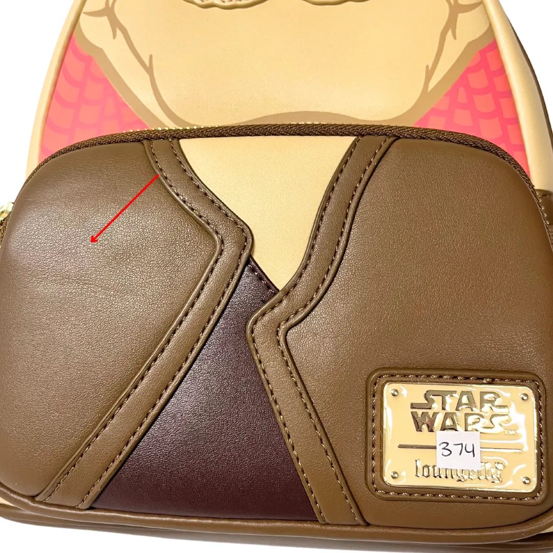 Modern Pinup Exclusive Loungefly Star Wars Jar Jar Mini Backpack DEFECTIVE #374