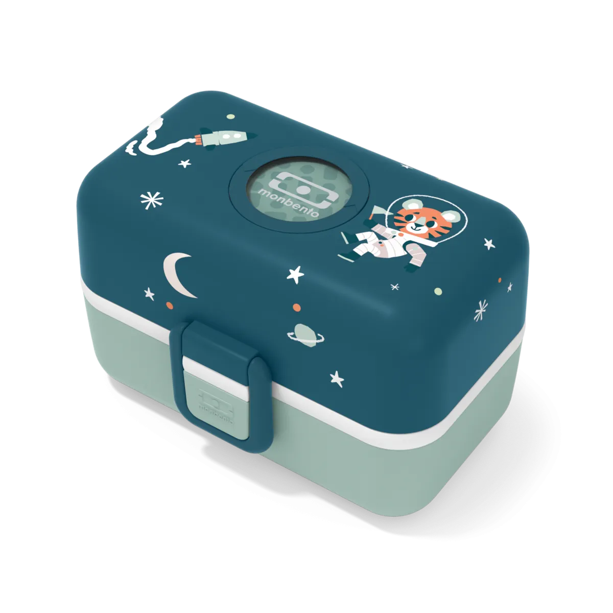 Monbento MB Tresor Kid's Bento Box - Graphic Cosmic Blue
