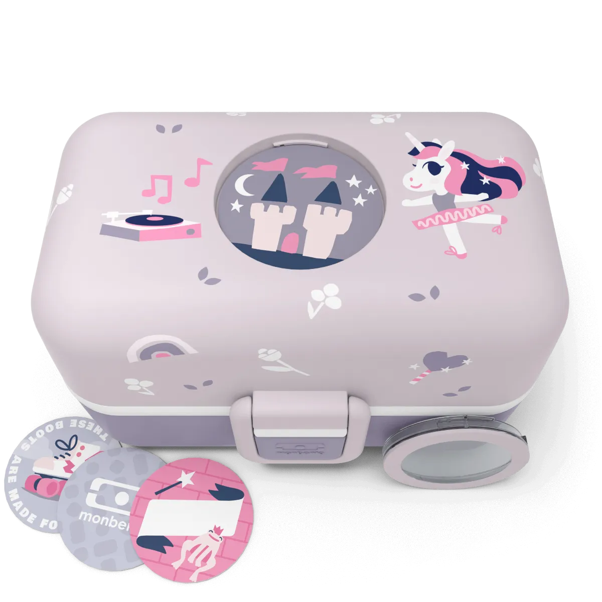 Monbento MB Tresor Kid's Bento Box - Graphic Purple Unicorn