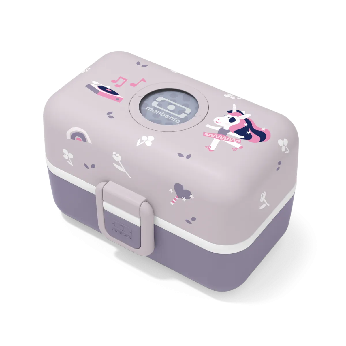 Monbento MB Tresor Kid's Bento Box - Graphic Purple Unicorn