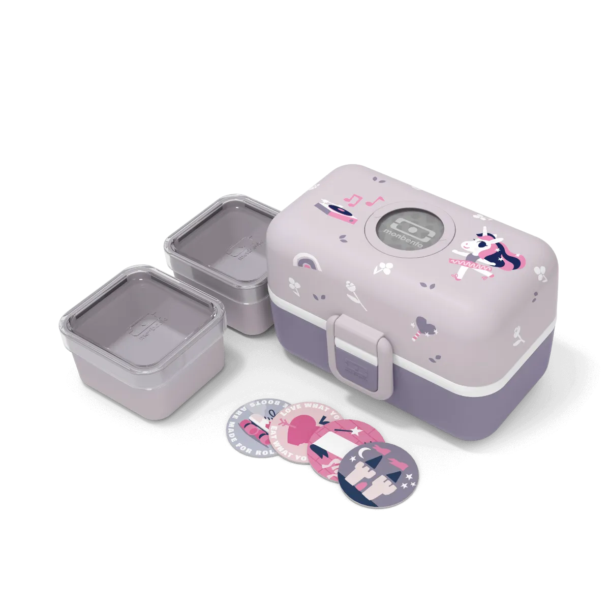 Monbento MB Tresor Kid's Bento Box - Graphic Purple Unicorn