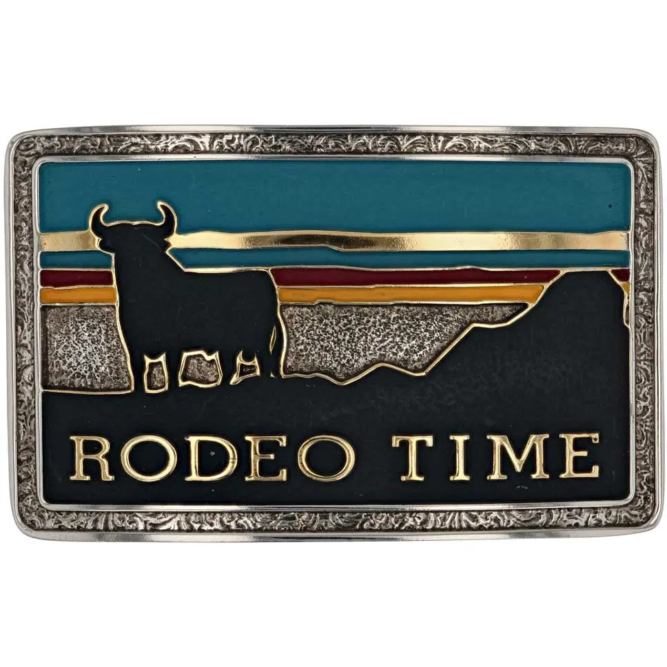 Montana Silversmiths Rodeo Time Southwestern Belt Buckle