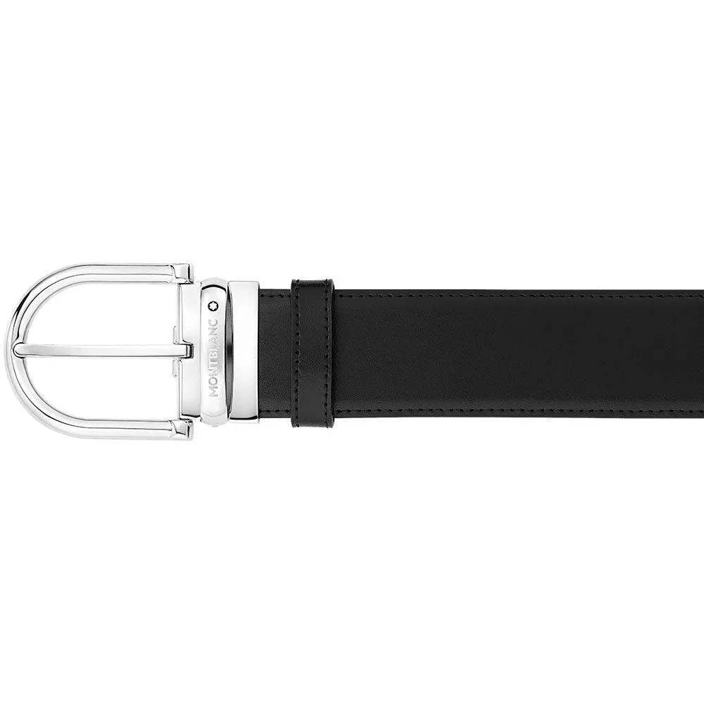 Montblanc 40mm belt horse riding horse leather black/brown leather 124614