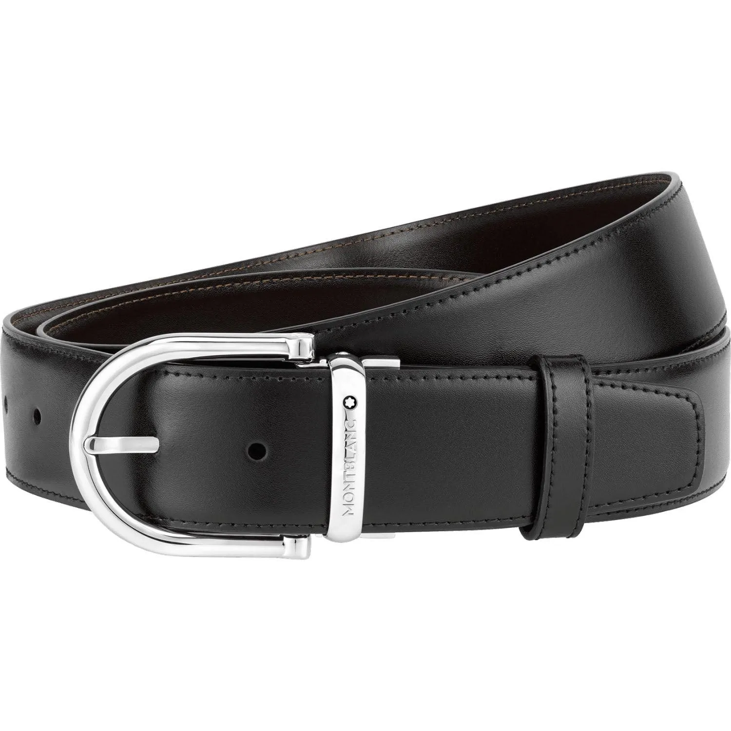 Montblanc 40mm belt horse riding horse leather black/brown leather 124614