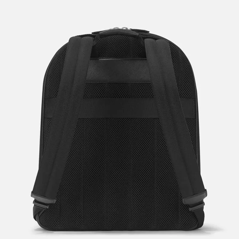 Montblanc large backpack 3 black tailoring compartments 130274