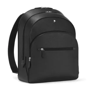 Montblanc large backpack 3 black tailoring compartments 130274