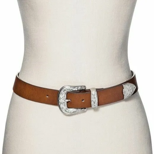 Mossimo Women's Western Style Belt Brown XS