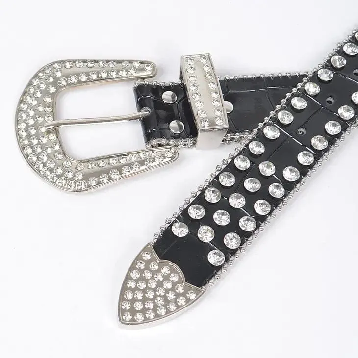 Multi Metal Stone Studded Belt-Multi