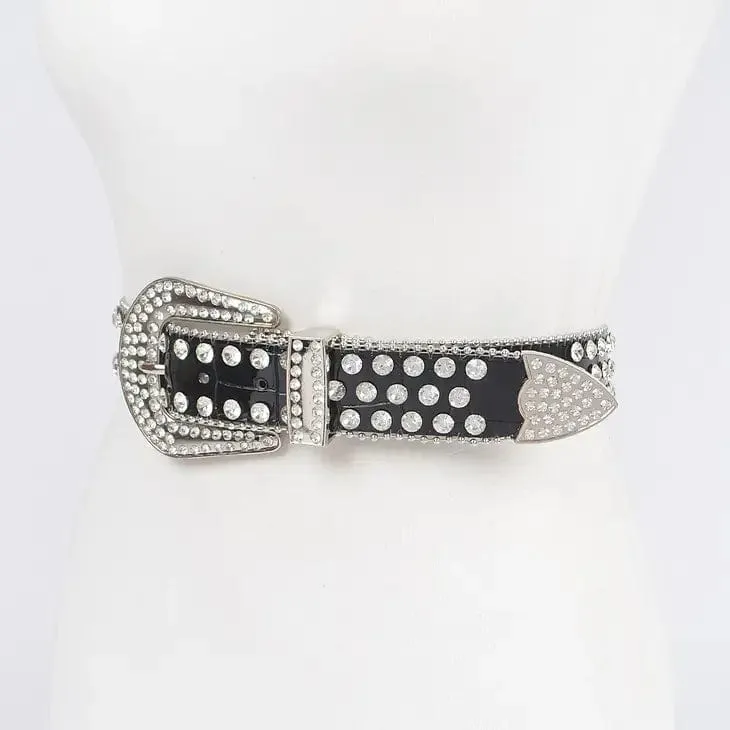 Multi Metal Stone Studded Belt-Multi
