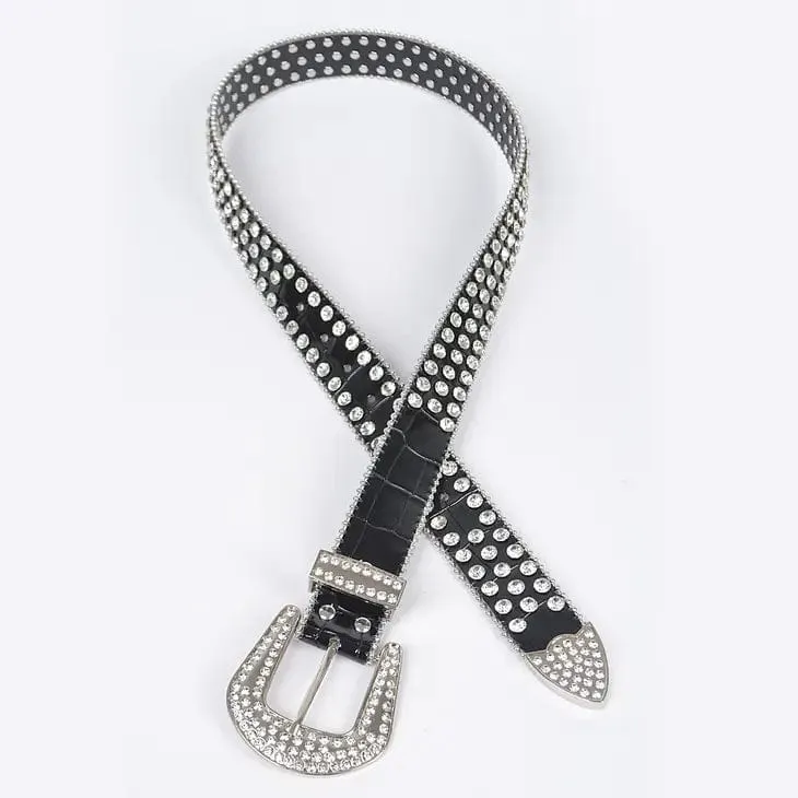 Multi Metal Stone Studded Belt-Multi