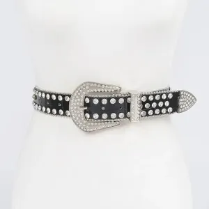 Multi Metal Stone Studded Belt-Multi