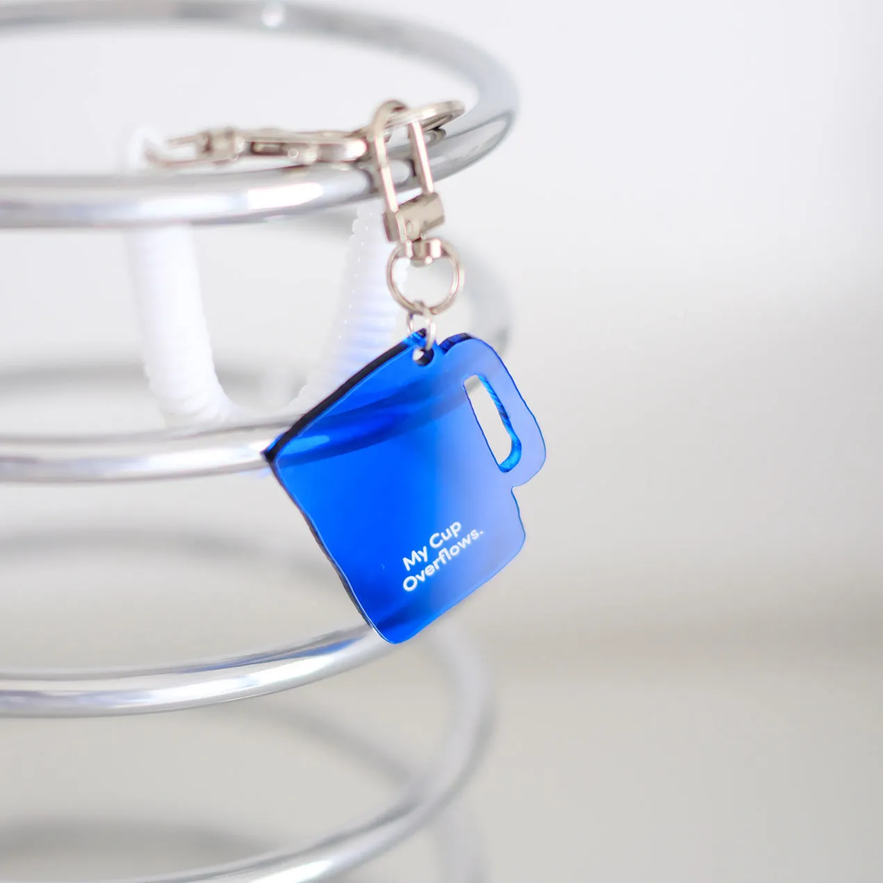 My Cup Overflows {Translucent Acrylic Keychain}