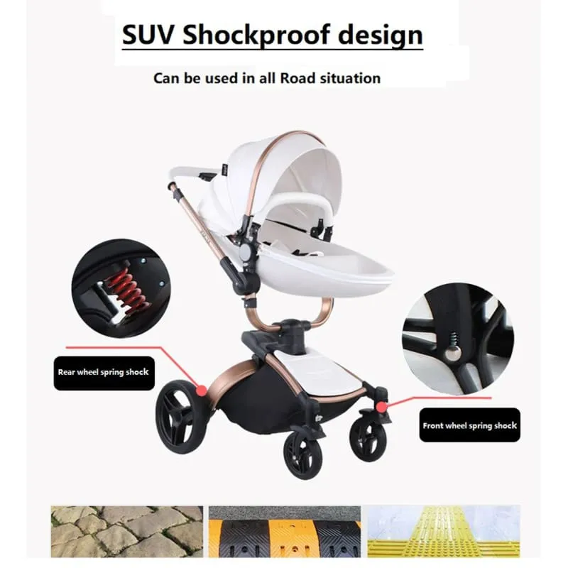 MZC906Deluxe - 3 in 1 High Landscape Baby Stroller