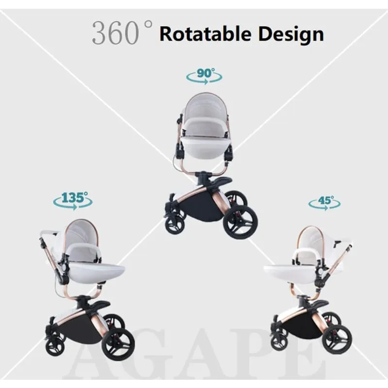 MZC906Deluxe - 3 in 1 High Landscape Baby Stroller