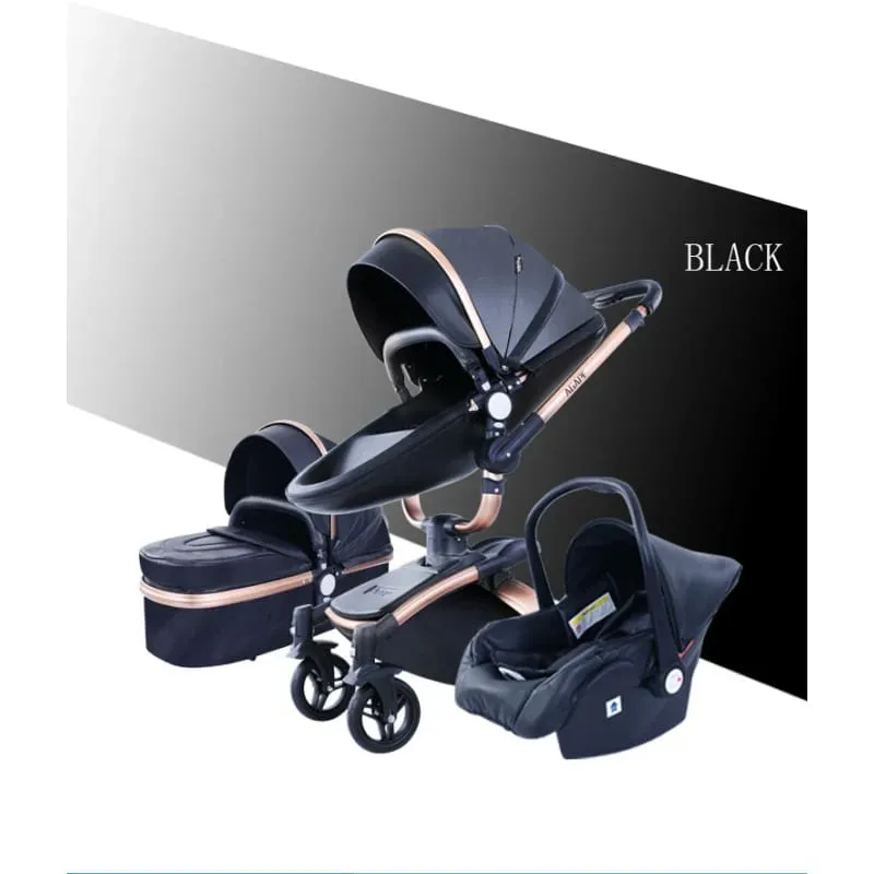 MZC906Deluxe - 3 in 1 High Landscape Baby Stroller