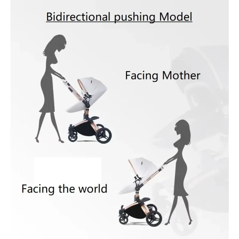 MZC906Deluxe - 3 in 1 High Landscape Baby Stroller