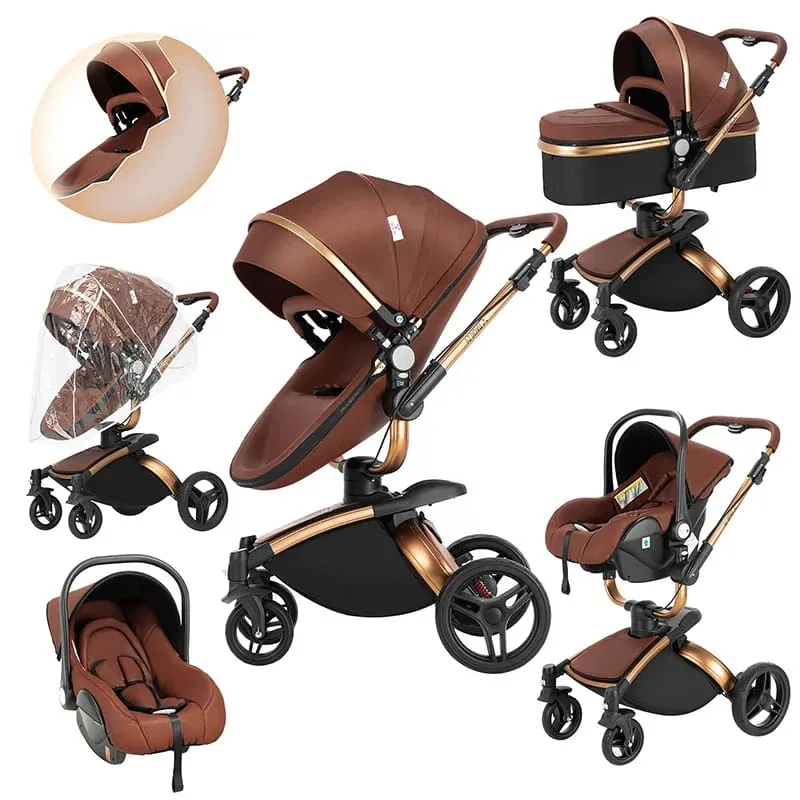 MZC906Deluxe - 3 in 1 High Landscape Baby Stroller