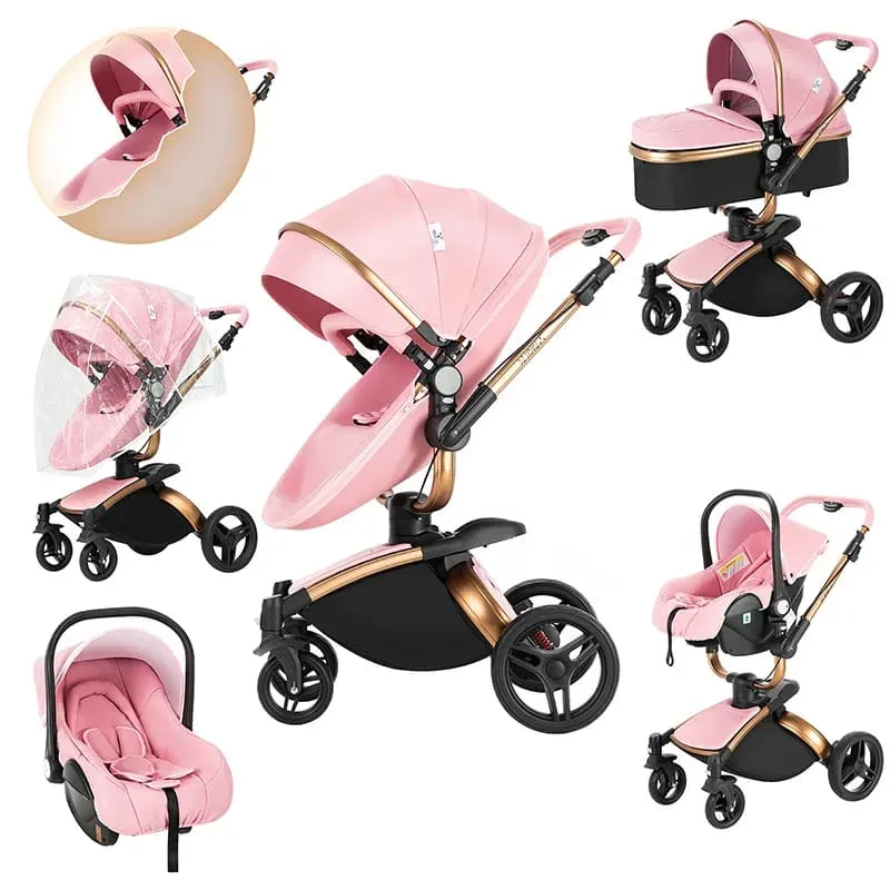 MZC906Deluxe - 3 in 1 High Landscape Baby Stroller