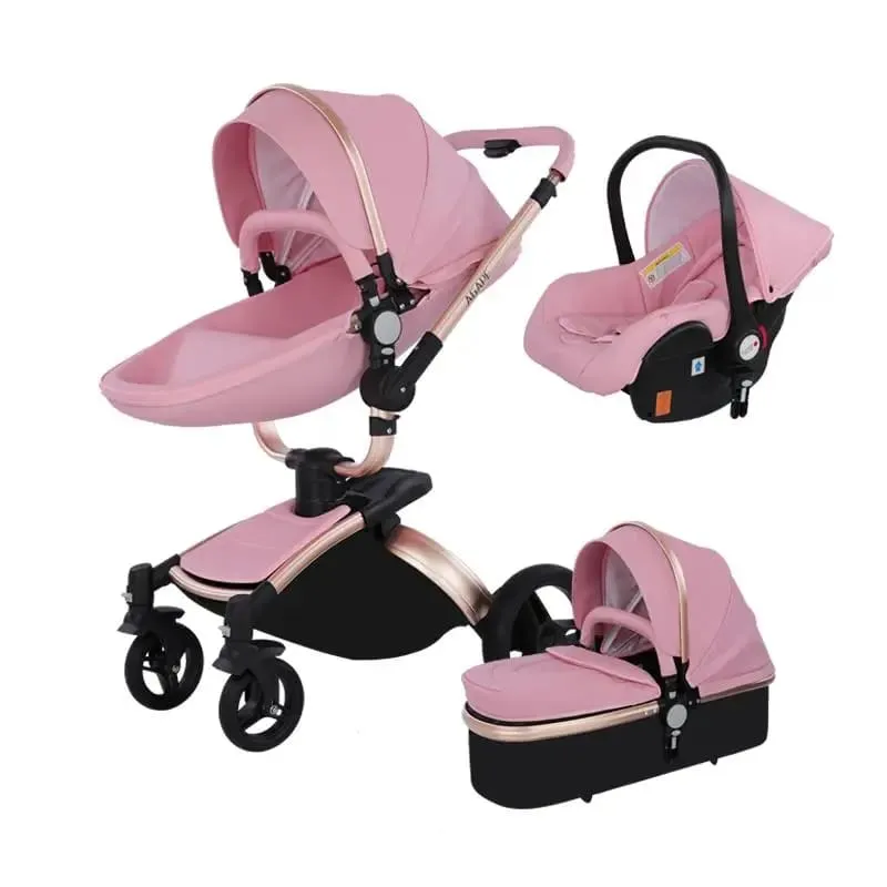 MZC906Deluxe - 3 in 1 High Landscape Baby Stroller