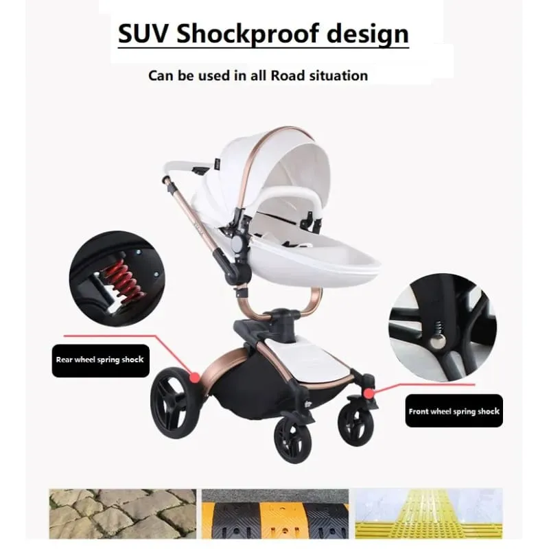 MZC906Deluxe - 3 in 1 High Landscape Baby Stroller