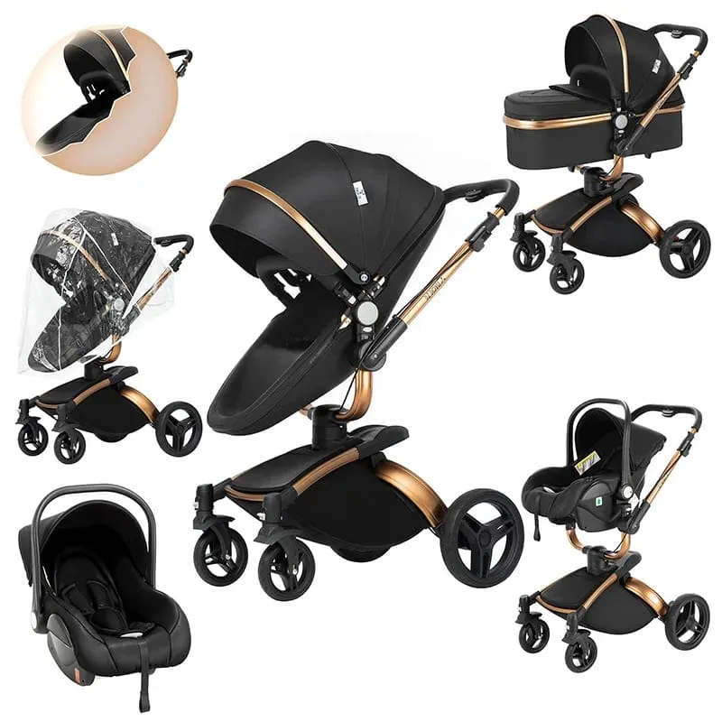 MZC906Deluxe - 3 in 1 High Landscape Baby Stroller