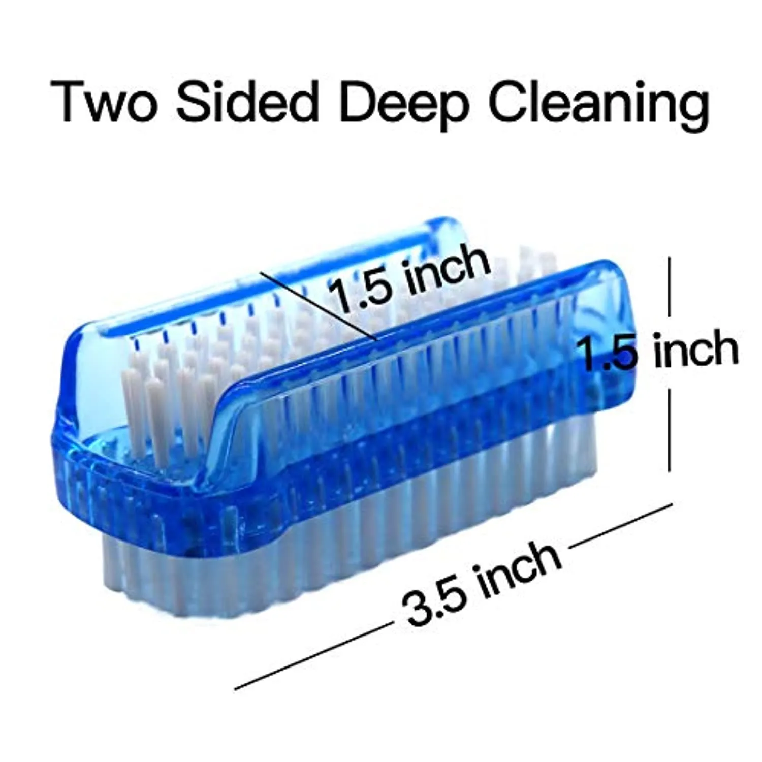 Nail Brush Two Sided Hand Fingernail Scrub Brushes Soft Stiff Bristles Scrubber Nails Toes Cleaning Brush for Men Women Kids,4 PCS