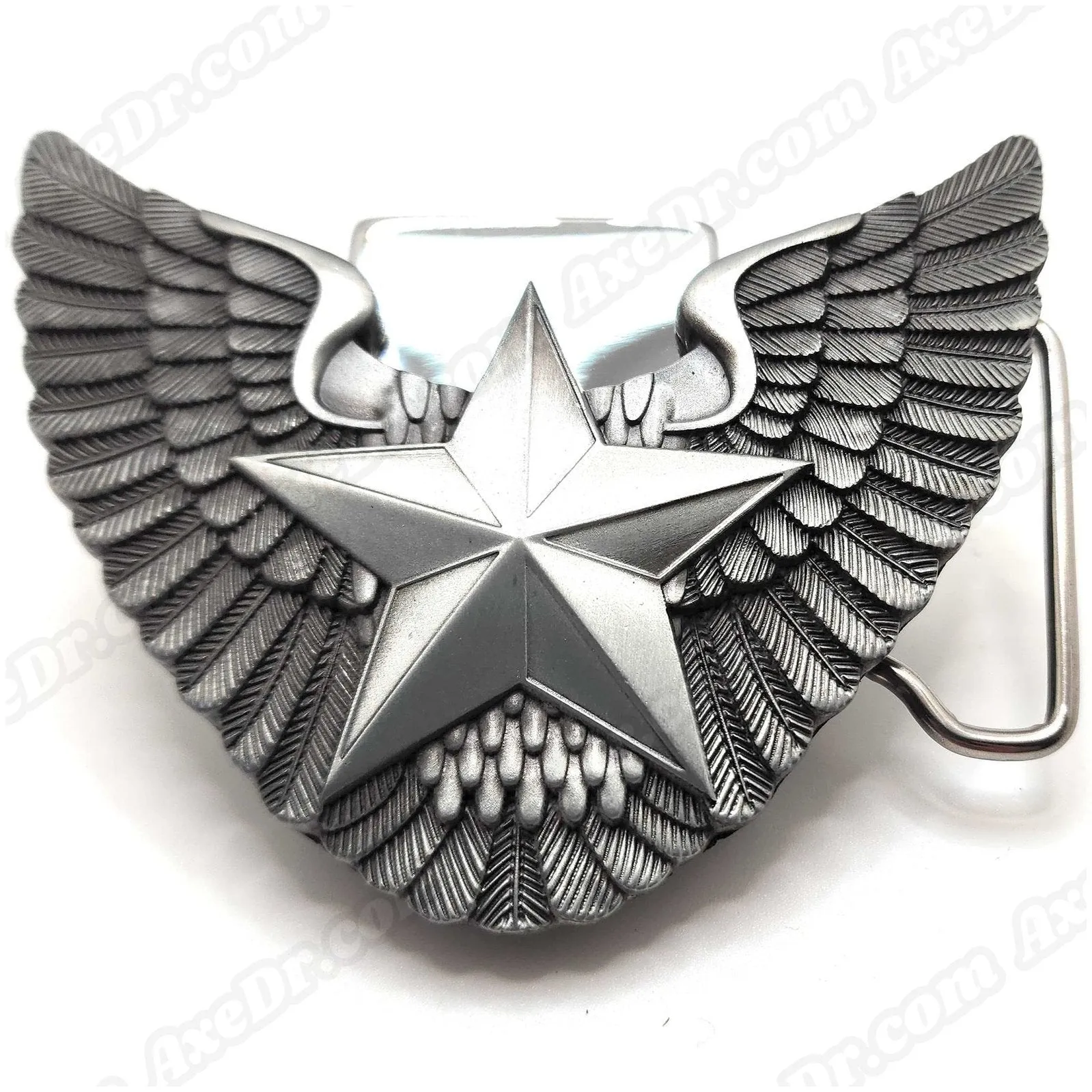 Nautical Star with Wings Lighter Belt Buckle Mens Western Cowboy Hidden Stash