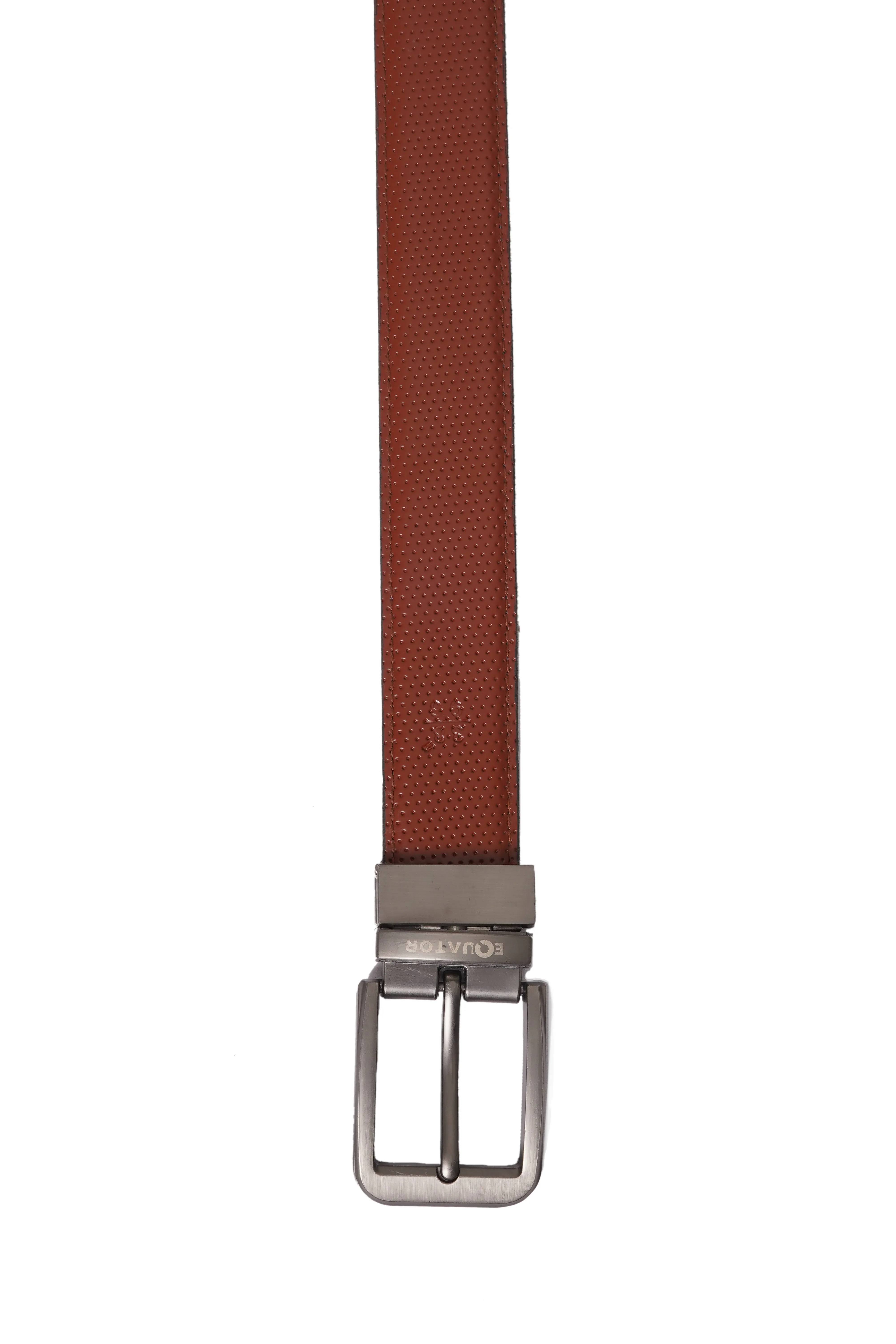 Navy & Brown Double Sided Leather Belt