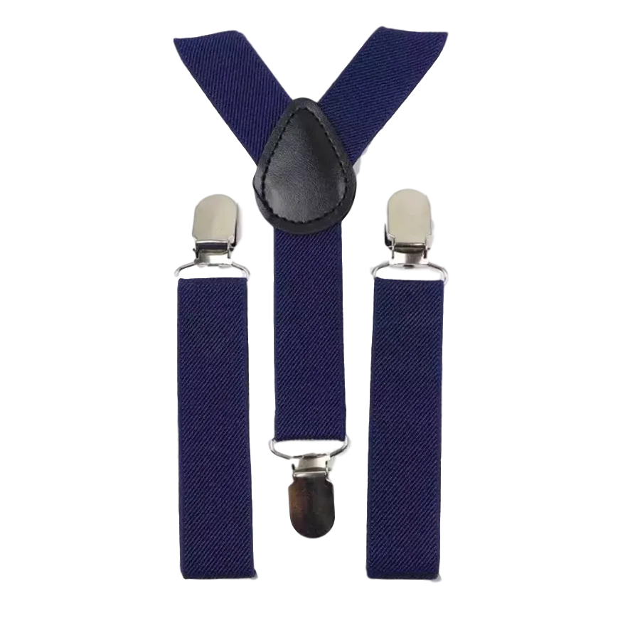 Navy Blue Boys Braces
