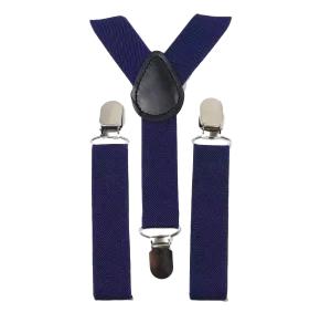 Navy Blue Boys Braces