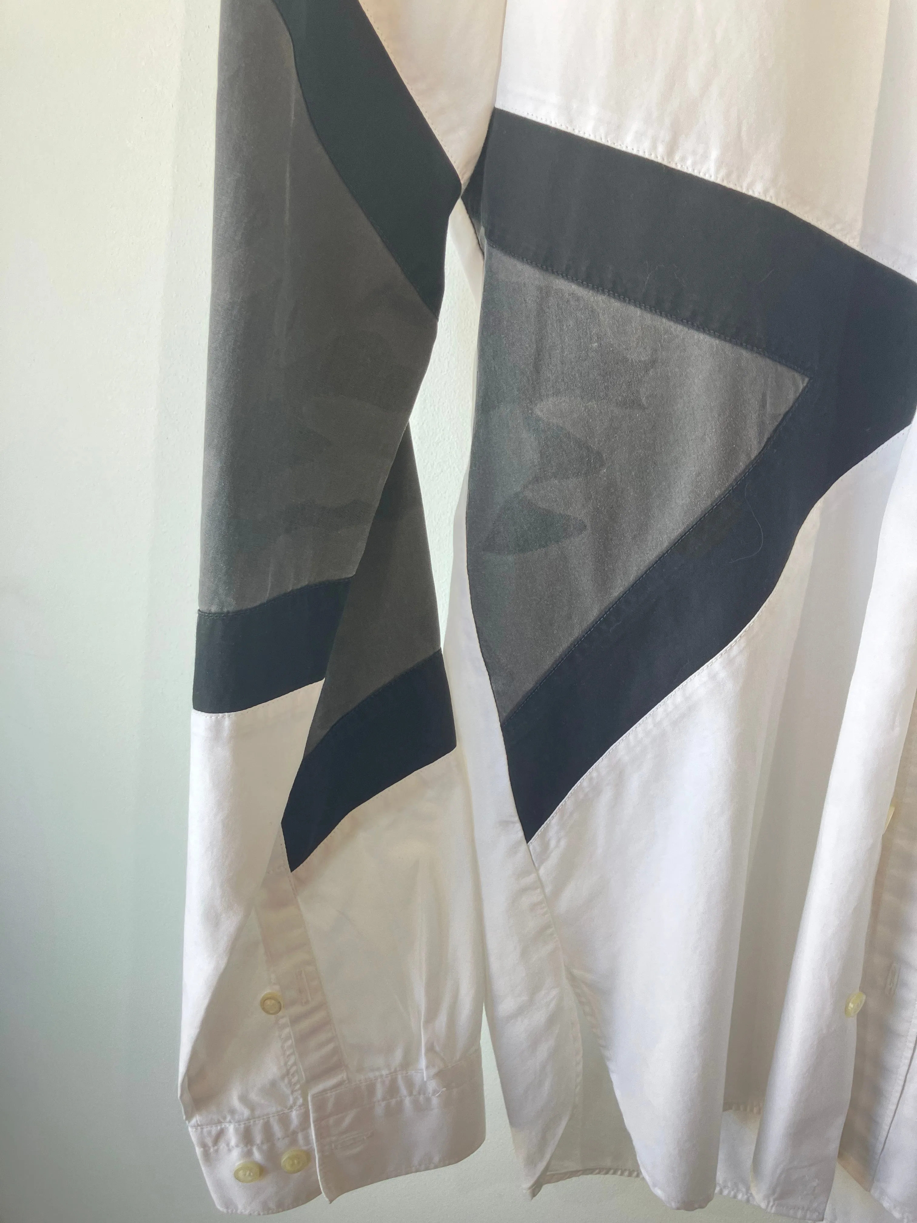 Neil Barrett Black and White Button Down Shirt