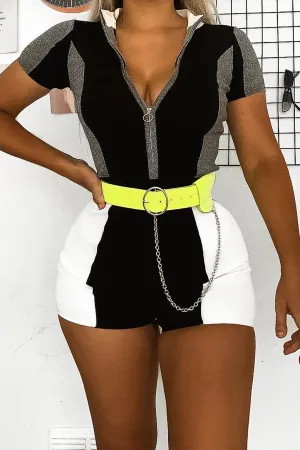 Neon Lime Ring Chain Belt - Fleur