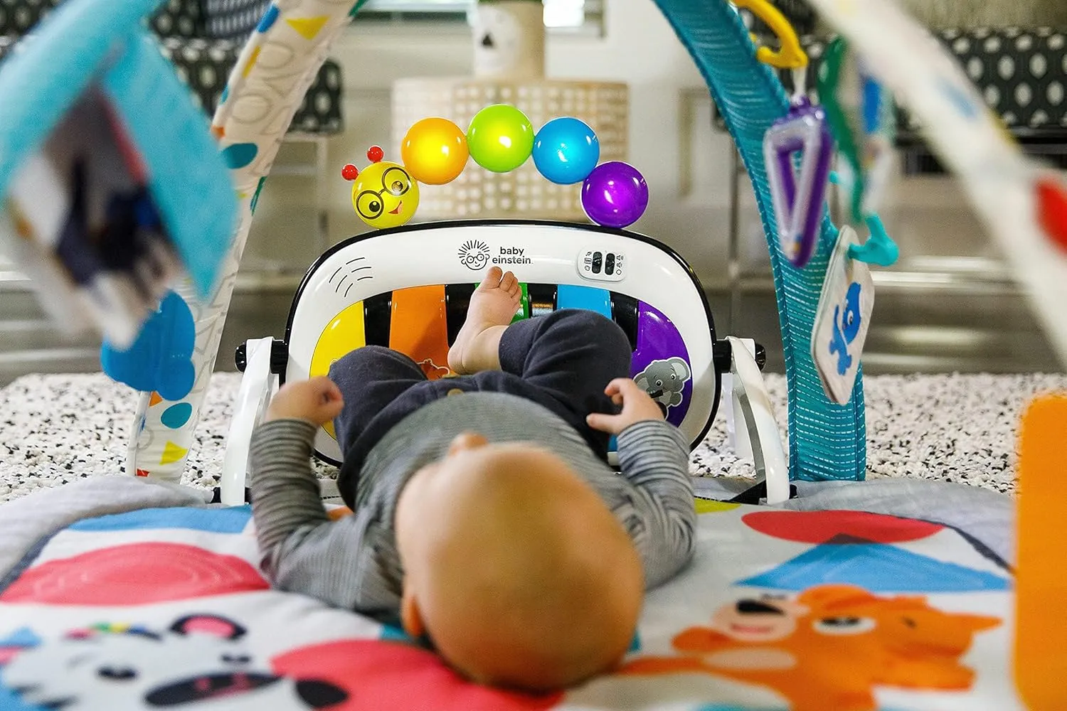 NEW Baby Einstein 4-in-1 Kickin' Tunes Music Activity Gym Play Mat, Retails $69  Box has slight damage, contents are perfect!
