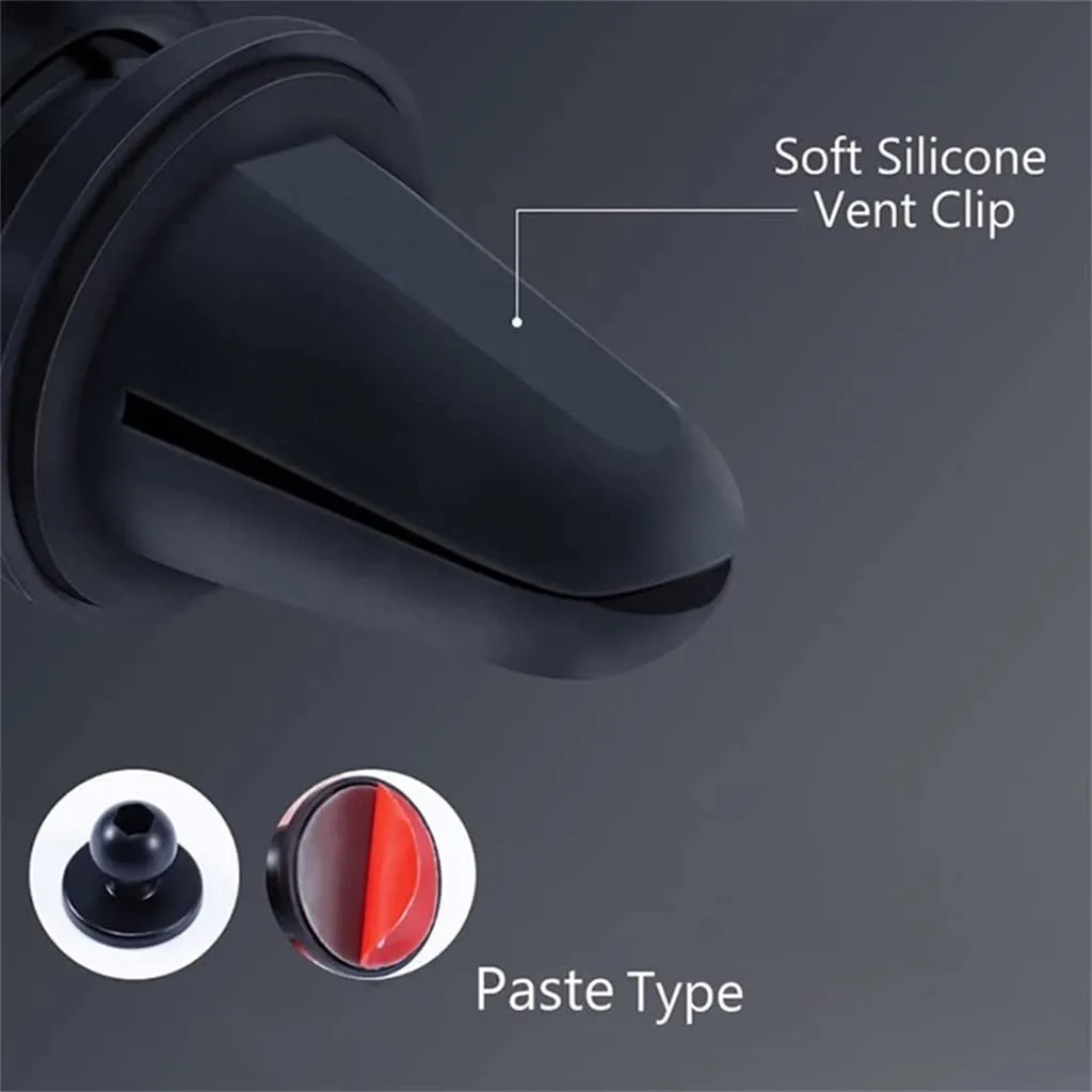 New Car Phone Gravity Holder Stand Cell Air Vent Mount Support Car 360 Rotation Auto Grip Car Accessories (Black,Universal)