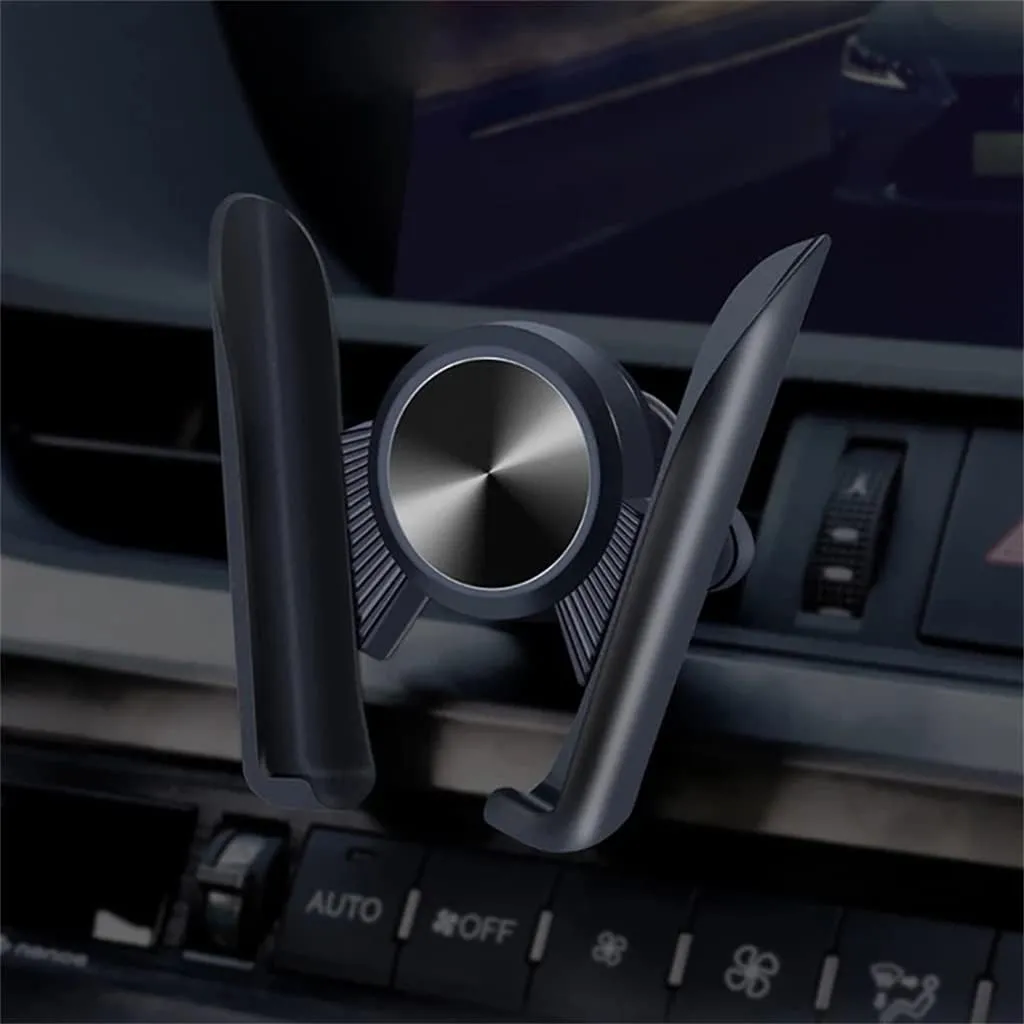 New Car Phone Gravity Holder Stand Cell Air Vent Mount Support Car 360 Rotation Auto Grip Car Accessories (Black,Universal)