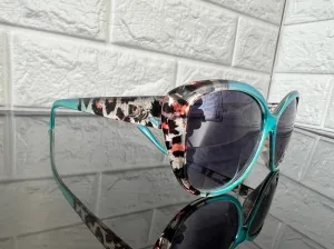 New Designer Rep. Sunglasses, 400 UV Protection! Teal Multi with gradient lenses - Retails $40 