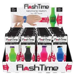 New Flash Time Mini Kids Watch! GREEN