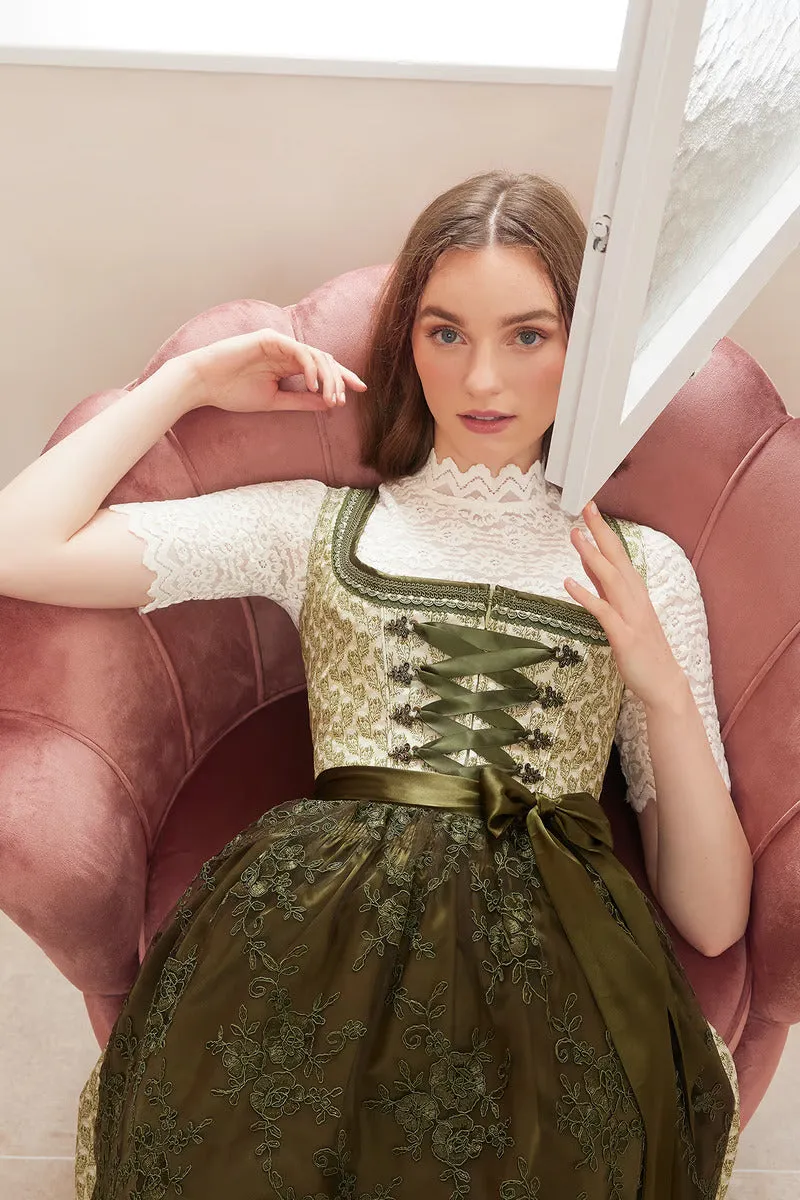 (new) Kruger Mini Dirndl 2pcs. 50cm "Brynlee" green (34)