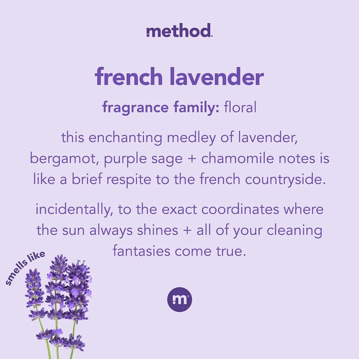 New Method All-Purpose Cleaner Refill, Plant-Based & Biodegradable Formula for Multi-Surface Cleaning, French Lavender Scent, Large 2 Litre Bottle