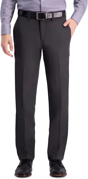 New with tags! Haggar Mens Cool 18 Pro Straight Fit Flat Front Pant in Dark Grey, Sz 36X32! Retails $60  Haggar's most popular pant
