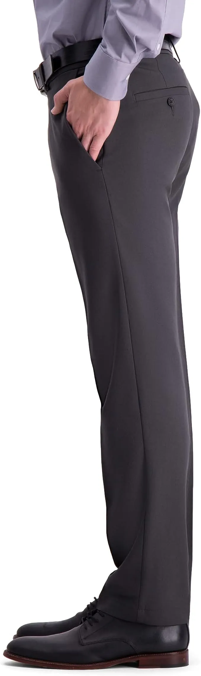 New with tags! Haggar Mens Cool 18 Pro Straight Fit Flat Front Pant in Dark Grey, Sz 36X32! Retails $60  Haggar's most popular pant