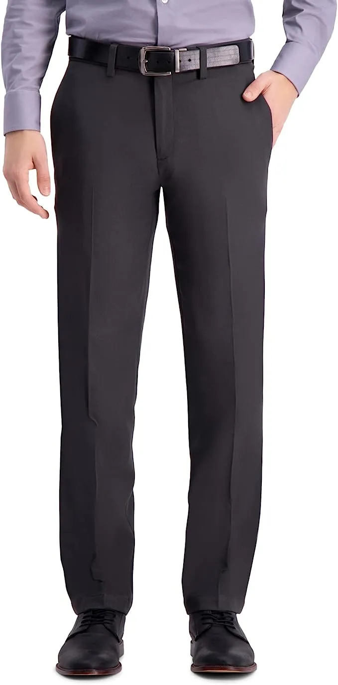 New with tags! Haggar Mens Cool 18 Pro Straight Fit Flat Front Pant in Dark Grey, Sz 36X32! Retails $60  Haggar's most popular pant
