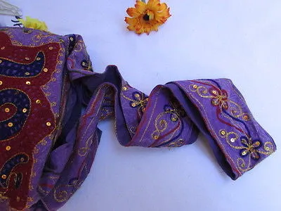 New Women Cross Body Fabric Fashion Messenger Hand India Peace Sign Purple