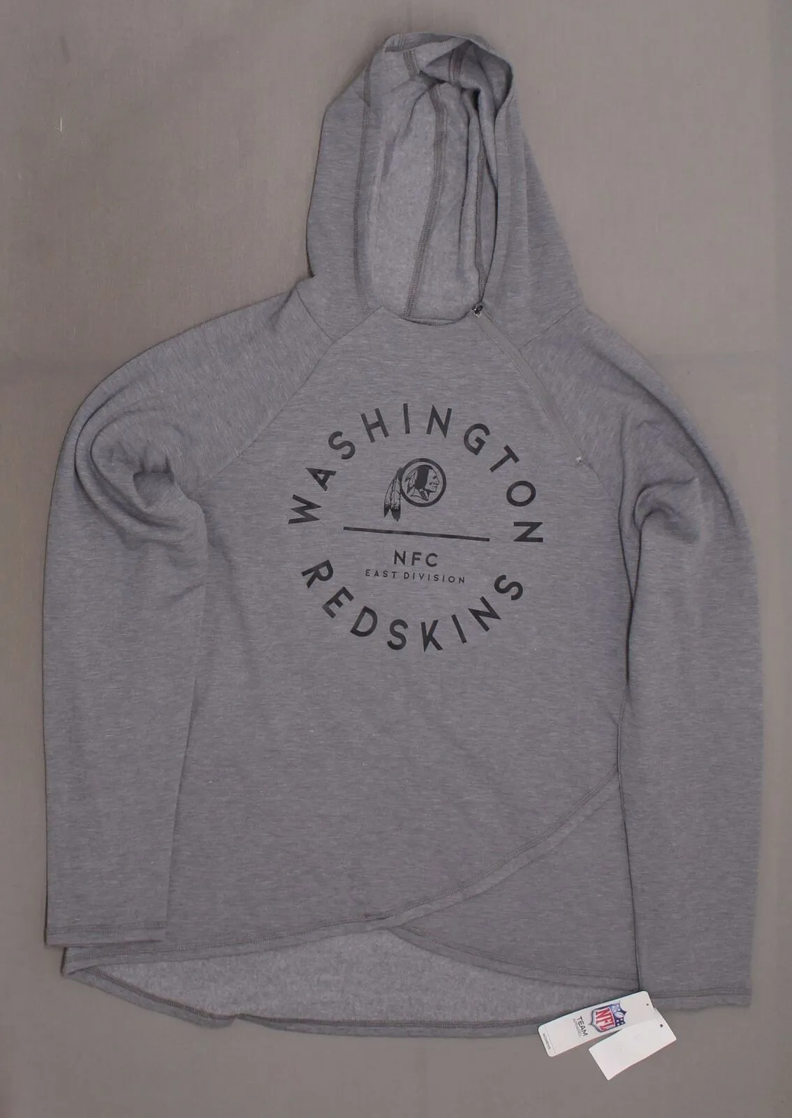 NFL Washington Redskins Women's Victory Circle Gray Lightweight Hoodie