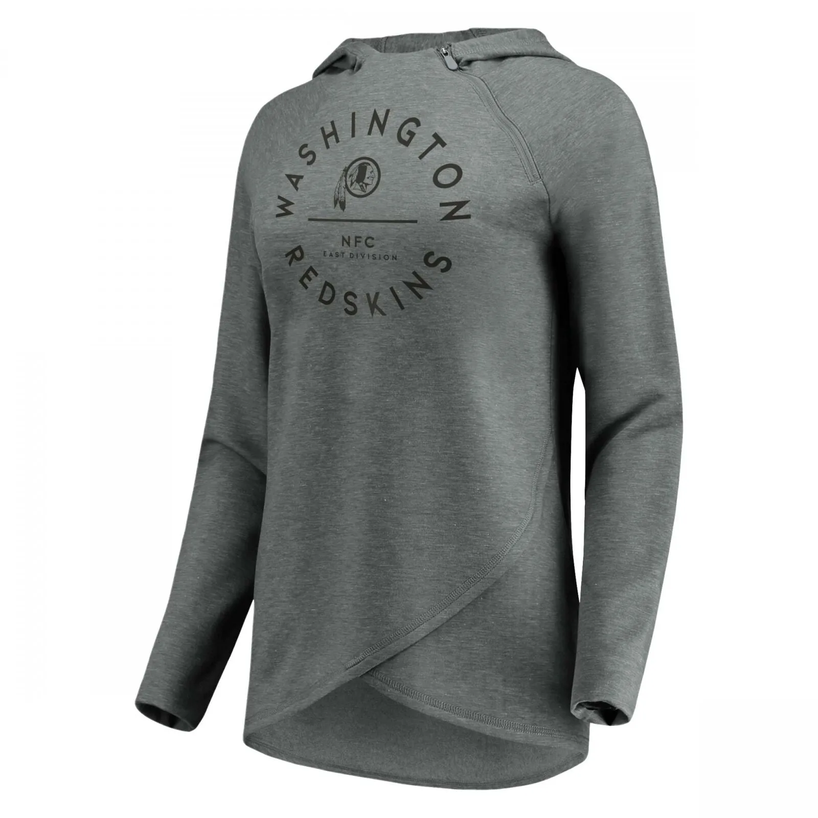 NFL Washington Redskins Women's Victory Circle Gray Lightweight Hoodie