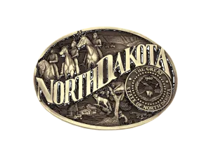 North Dakota State Buckle