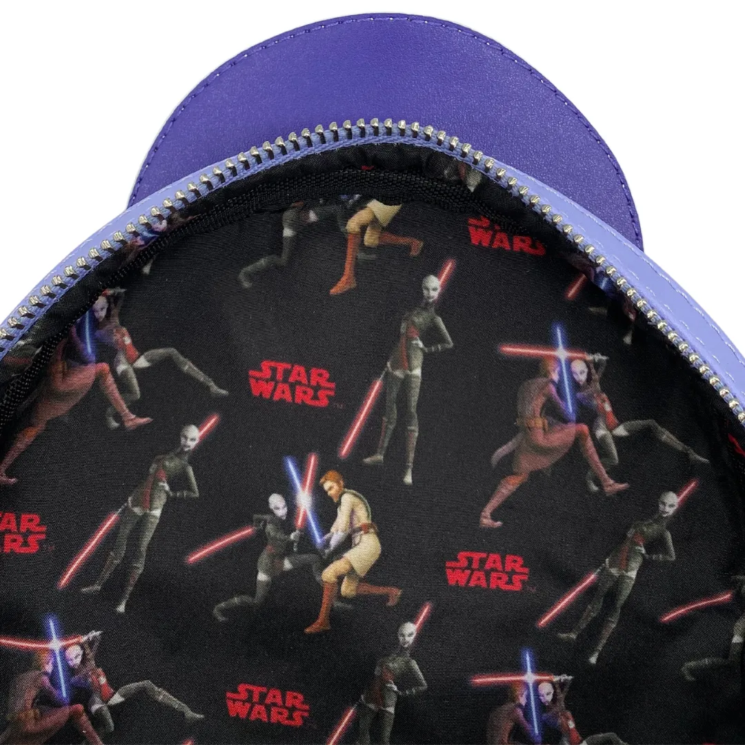 NYCC Exclusive Loungefly Star Wars Asajj Ventress Cosplay Mini Backpack