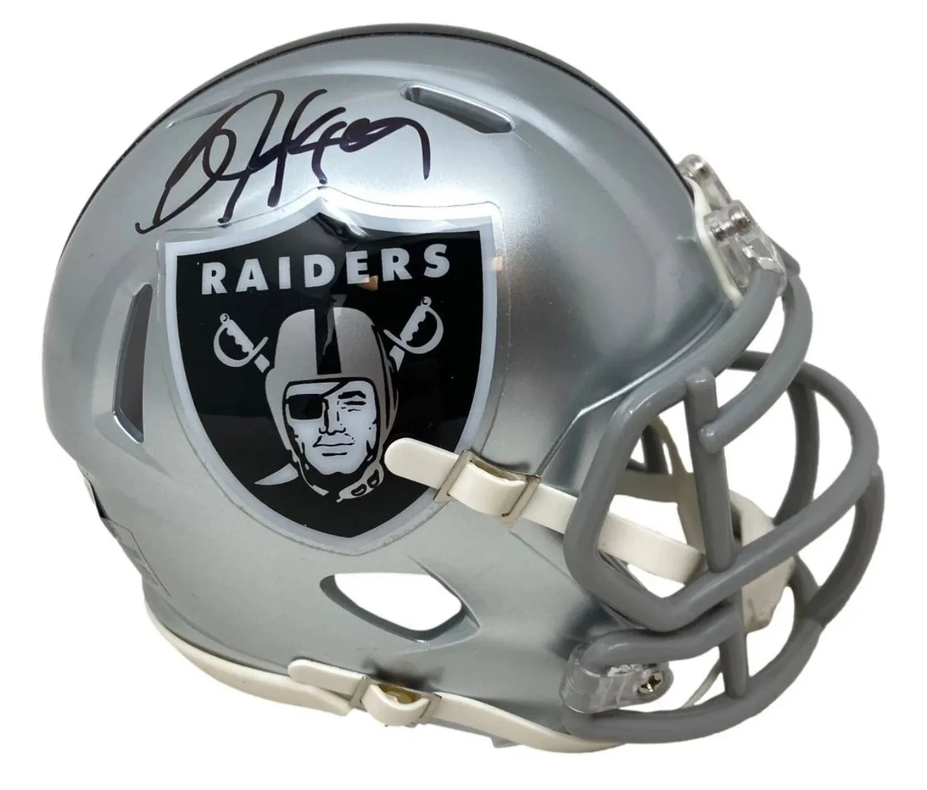 Oakland Raiders Bo Jackson Hand Signed Autographed Mini Helmet Steiner COA