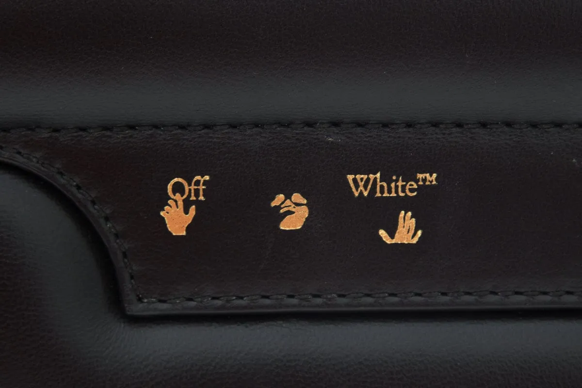 Off White Black Burrow Leather Handbag