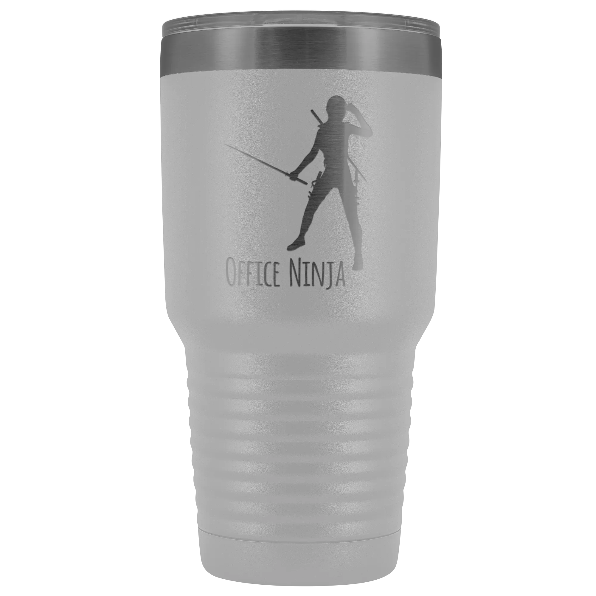 Office Ninja Administrative Assistant Office Manager Secretary Tumbler Funny Metal Mug Insulated Hot Cold Travel Cup 30oz BPA Free